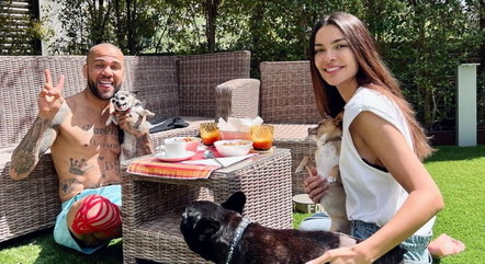 Daniel Alves e Joana Sanz na casa onde viviam