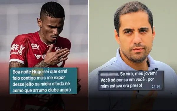 Jogador envolvido em fraude reclamou de exposição: "Se vira, jovem", diz presidente de clube