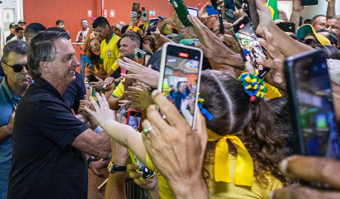 Ex-presidente Jair Bolsonaro em Maceió - Foto: Assessoria Leonardo Dias