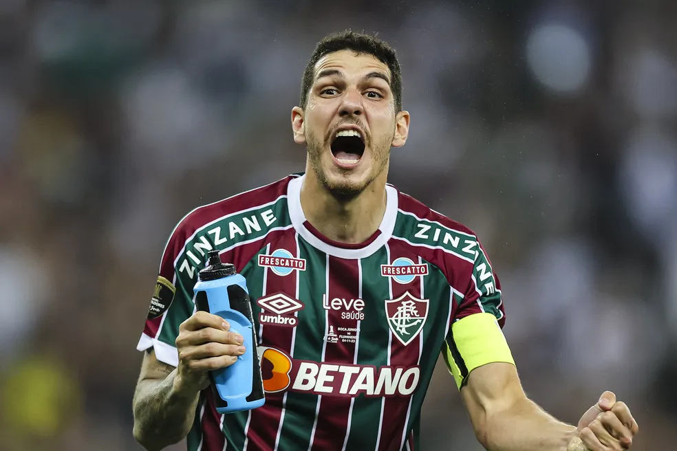 Nino, do Fluminense, na final da Libertadores — Foto: Caique Coufal/Eurasia Sport Images/Getty Images