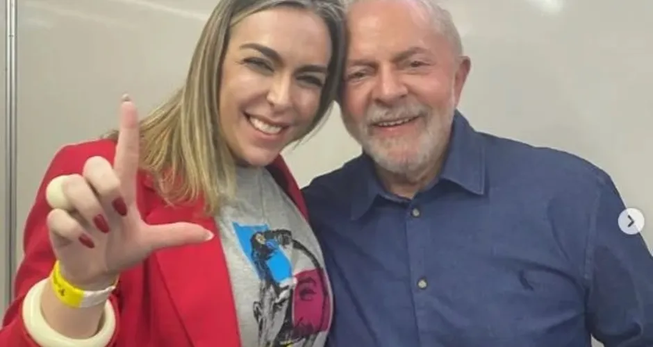 Roberta Luchsinger e Lula. Material obtido pela coluna
