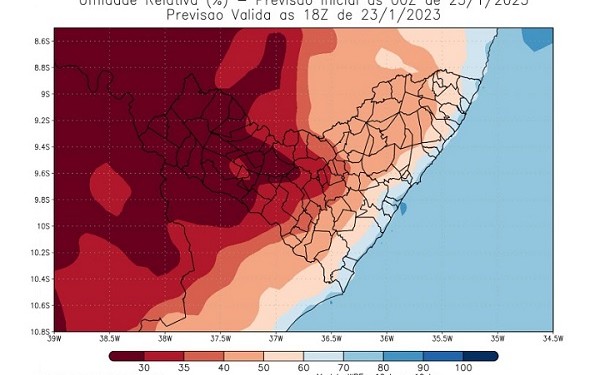 Sertão de AL tem alerta de umidade abaixo de 20% até sábado