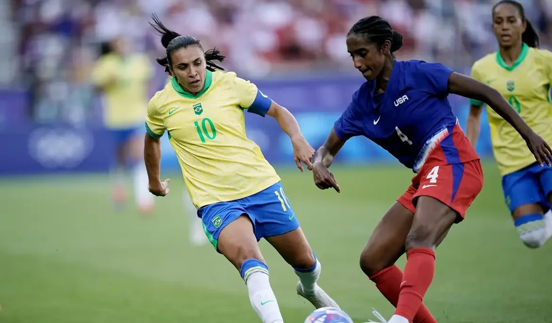 Brasil volta a perder dos EUA e fica com a prata na despedida de Marta das Olimpíadas